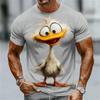 Summer 3D Animal Print T-Shirts Cute Outdoor Men's Short-Sleeve