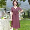 Elegant Chiffon Summer Dress 2026: Short Sleeve Style for Women Aged 40-50