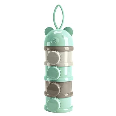 Baby Formula Dispenser 4 Layers Stackable Large Capacity Portable Milk Powder Dispenser Container