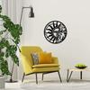 PHJYMXZSNA Outdoor Sun and Moon Wall Decor,Metal Wall Art for Living Room Sculpture Black Sun Moon and Stars Home Wall Hanging, 12 Inch