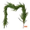 Christmas Garland, 1524 mm Realistic Norfolk Pine Garland, Evergreen Real Touch Artificial Faux Greenery Garlands, for Holiday Indoor Outdoor Xmas