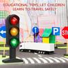 Voice Traffic Light Signs Figurine Traffic Light Lamp Base Simulation Road Light Safe Traffic Lamp Home Transportation Ornaments