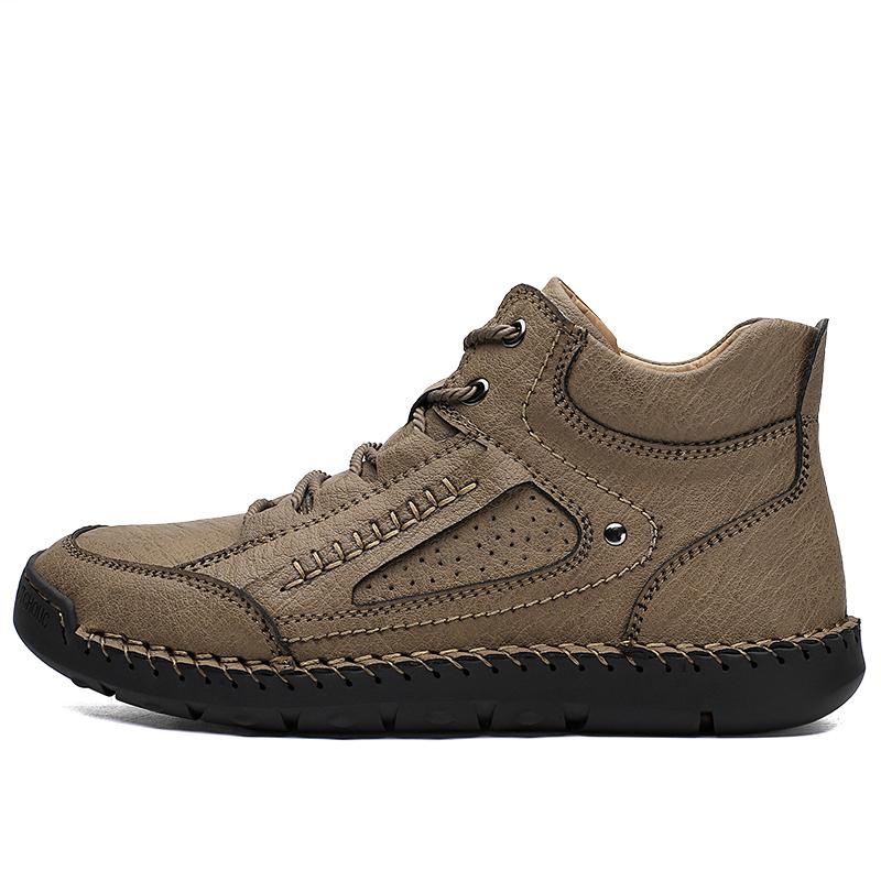 Herren Handgefertigte Retro Freizeitschuhe Große Größe Freizeitschuhe Leder Gummi Handgefertigte Freizeitschuhe