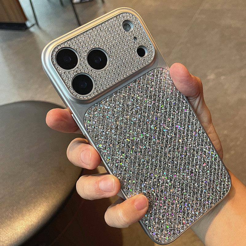

Compatible Case for iPhone 17 Pro Max: Luxury Sequin Design, 16 Large Window, 15 Rhinestone Lens, Fits 14/13 Models. iPhone 16