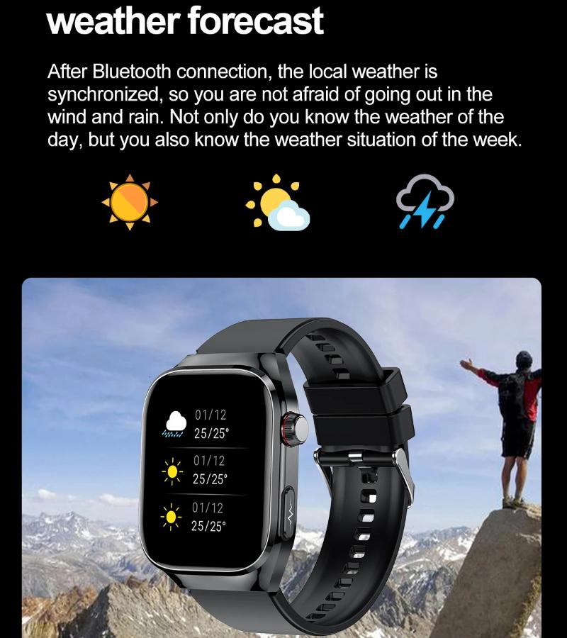 2025 Nové chytré hodinky na měření kyseliny močové, krevních tuků, EKG+PPG, pulzu, krevního tlaku, s Bluetooth voláním, sportovní pro Xiaomi, hodinky pro sledování zdraví