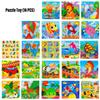 Animal-themed Wooden Puzzle Cards For Toddlers Set Of 16 Educational And Interactive Jigsaw Toys