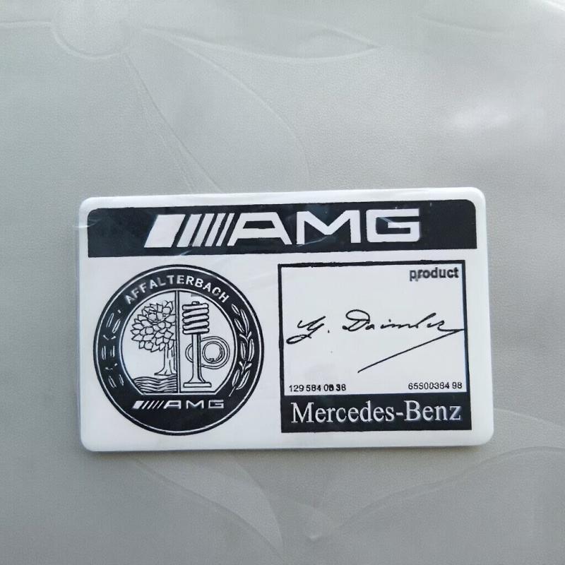 1pcs Car Sticker Metal Side Rear Trunk Badge Sticker For Mercedes Benz A M G W206 W204 W205 W212 W213 W221 W222 W240 W211