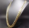 Pure Gold Color Necklace Jewelry, 18K Gold 10mm Heavry Necklace for Men 20'',22'',24'',26'',28'',30"