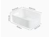 Small Desktop Storage Box Organizer for Cosmetics Skincare Products Plastic Container with Lid Compact Design for Home Office