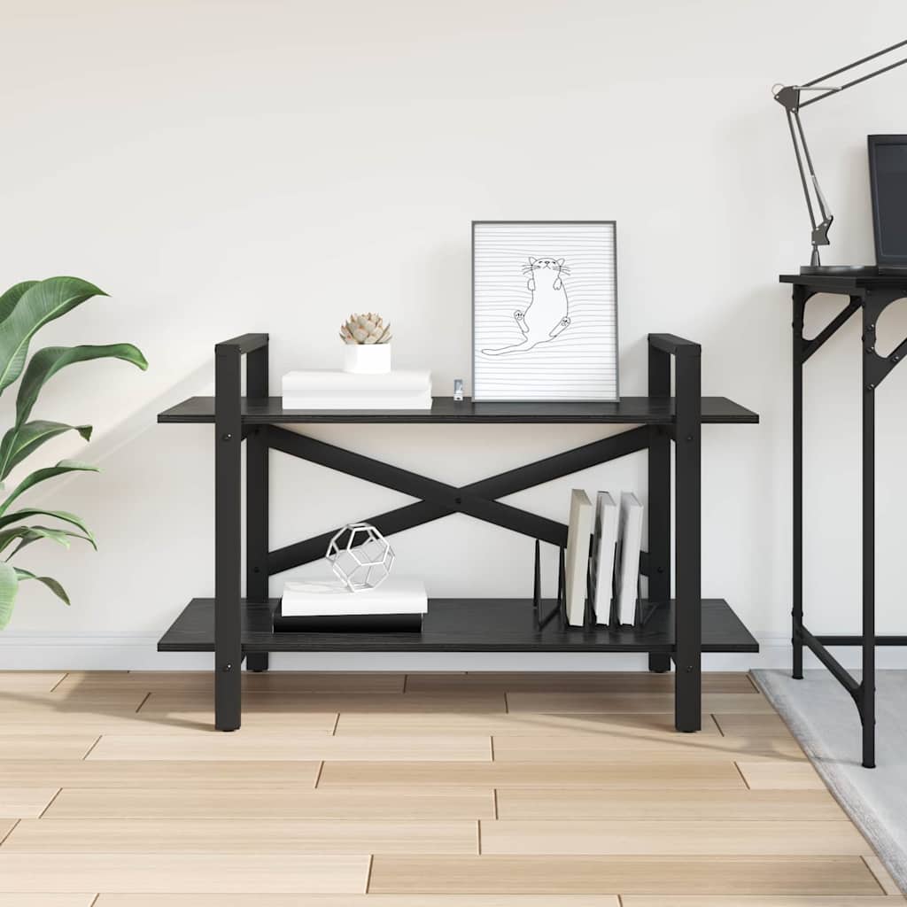 Bookshelf Black Oak Effect 100 x 33.5 x 64 cm