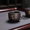 Teacup Men's special tea making Purple sand Kung Fu teacup Tea cup Master cup Single cup Firewood burning Personal special