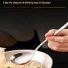 ZISIZ 304 Stainless Steel Long Handle Soup Spoon
