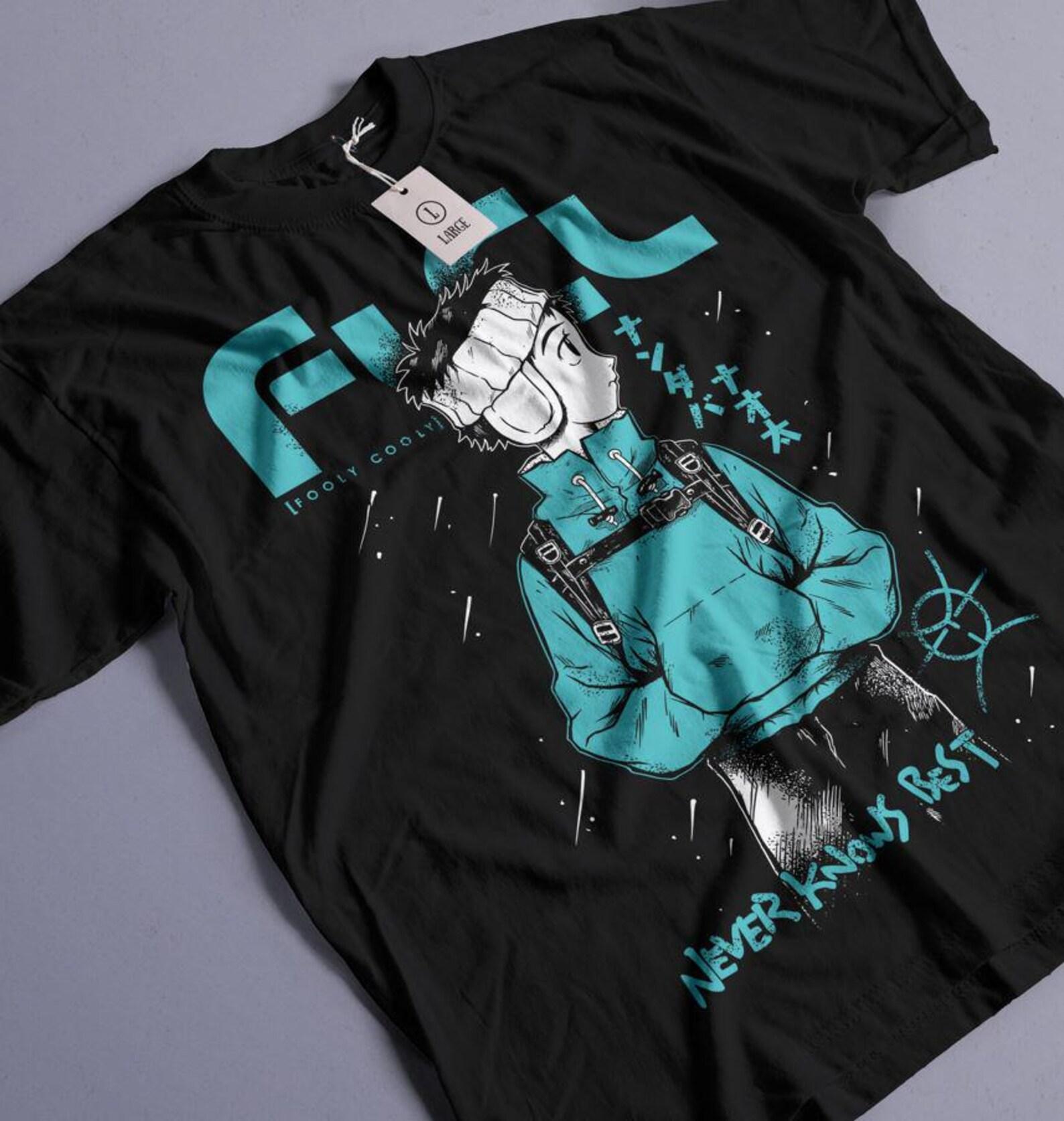 Unisex, Haruko Haruhara Shirt -flcl shirt,flcl tshirt,flcl t shirt,fooly cooly shirt,anime shirt,anime clothing,haruko shirt,flcl haruko 2XL