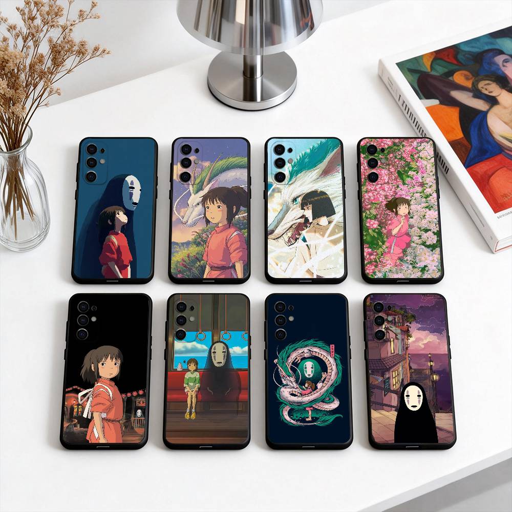S-Spirited C-Chihiro O-Ogino A-Away-SA Phone Case Black Silicone Soft For Samsung S25,S24,S21,S22,S23,S30,Ultra,S20,Plus,Fe,Lite