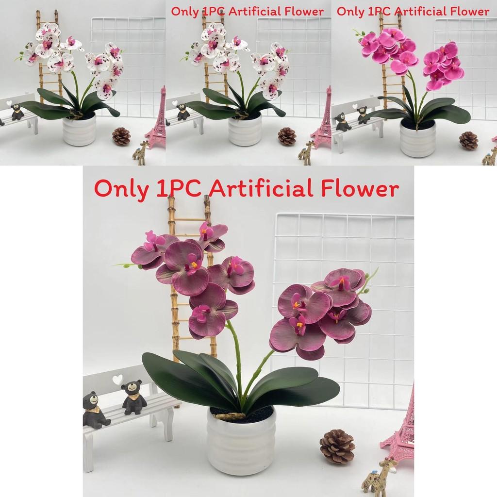Artificial Phalaenopsis Flower Pot For Outdoor Garden Wedding Decor Photography Props And Home Decor