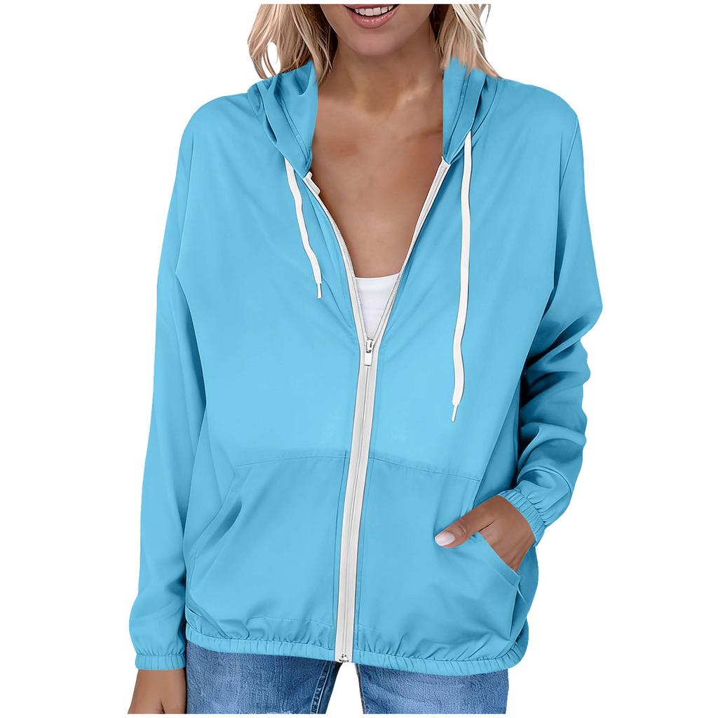 Women's Loose-fitting Fashionable Sun Hooded Outdoor Jacket