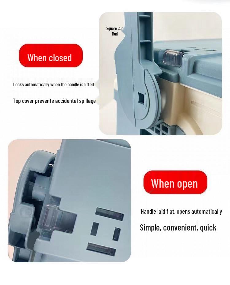 Multifunctional Large Capacity Fishing Gear Storage Box with Rod Holder