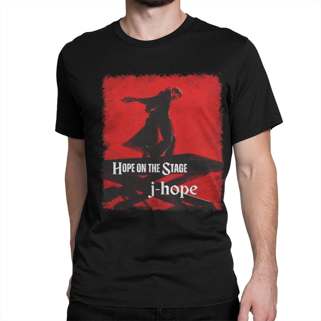 Hope on the Stage Tour T Shirts for Men Women Cotton Vintage T-Shirts Crew Neck Tee Shirt Short Sleeve Clothing 4XL 5XL