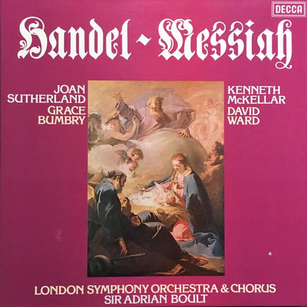 LP Record GEORG FRIEDRICH HÄNDEL - Messiah D104D3 Decca 1978 UK Classical Used