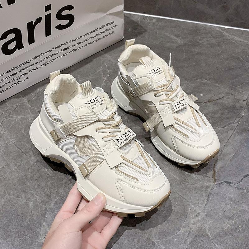 

Кроссовки для студентов в стиле «папиных кроссовок», женские, весенние, новые, из коллажа, дышащие, на мягкой подошве, модные, универсальные, для бега 35