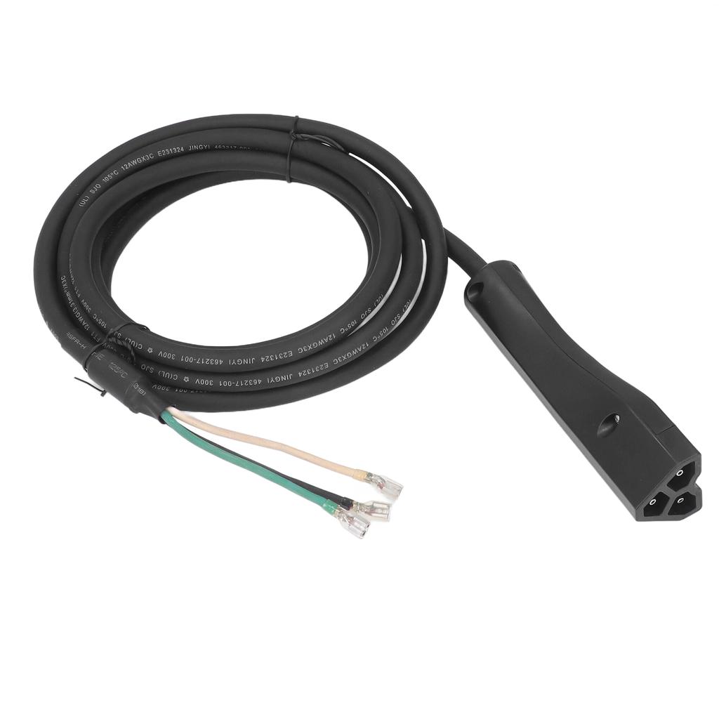 Club Car Charger Plug with Cable 604321 48V 3 Pins ABS Replacement for EZGO RXV 2008‑Up Electric