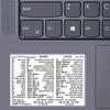 5 szt. Naklejka z skrótami klawiaturowymi do komputera, samoprzylepna, na Windows PC, laptop, komputer stacjonarny, do skrótów