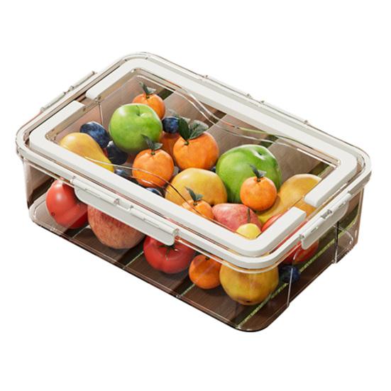 Food Storage Box Snack Box Container with Lid Large Capacity BPA Free Transparent Design Easy to Clean Divided Serving Tray