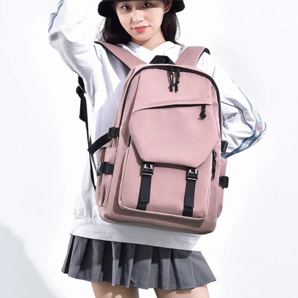 Waterproof Student Schoolbag Large Capacity Laptop Bag Storage Travel Knapsack  Unisex