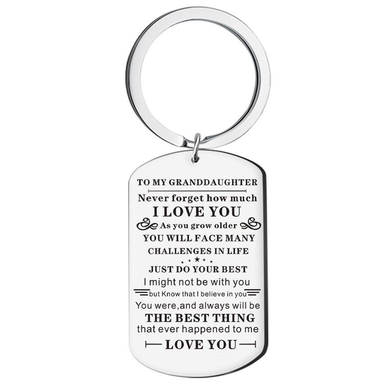 2023 New Fashion Jewelry Stainless Steel Military Tag Keychain Necklace Personalizable