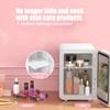 4 Liter/6 Cans Small Beauty Refrigerator Dimmable LED Light AC/DC Fridge Car Home Use Mini Portable Freezer