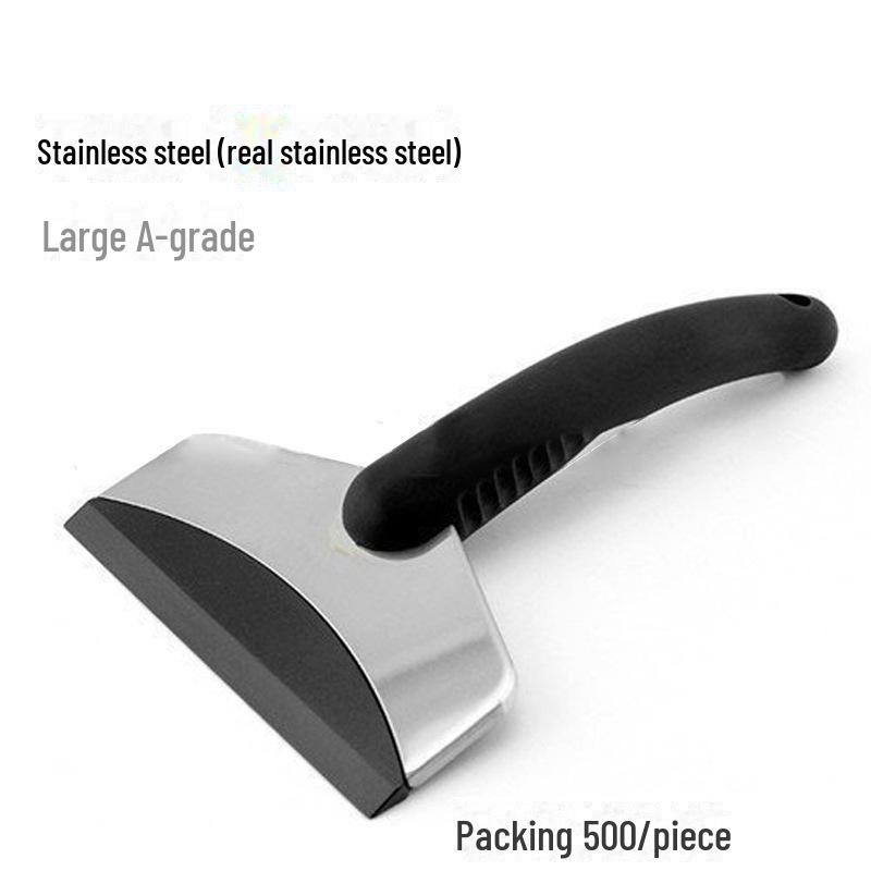 

Лопата для уборки снега из нержавеющей стали: Размораживание и удаление льда, зимняя автомобильная лопата для снега, многофункциональная 2-в-1.