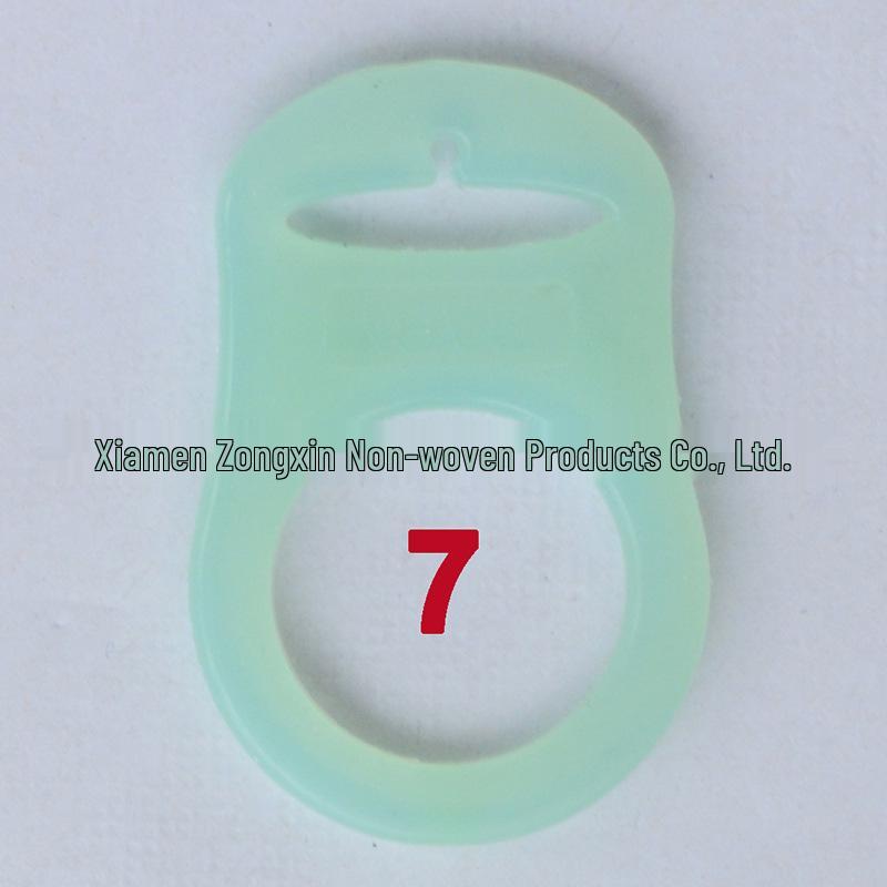 Eco-Friendly Silicone Baby Pacifier Ring with Soothing Buckle