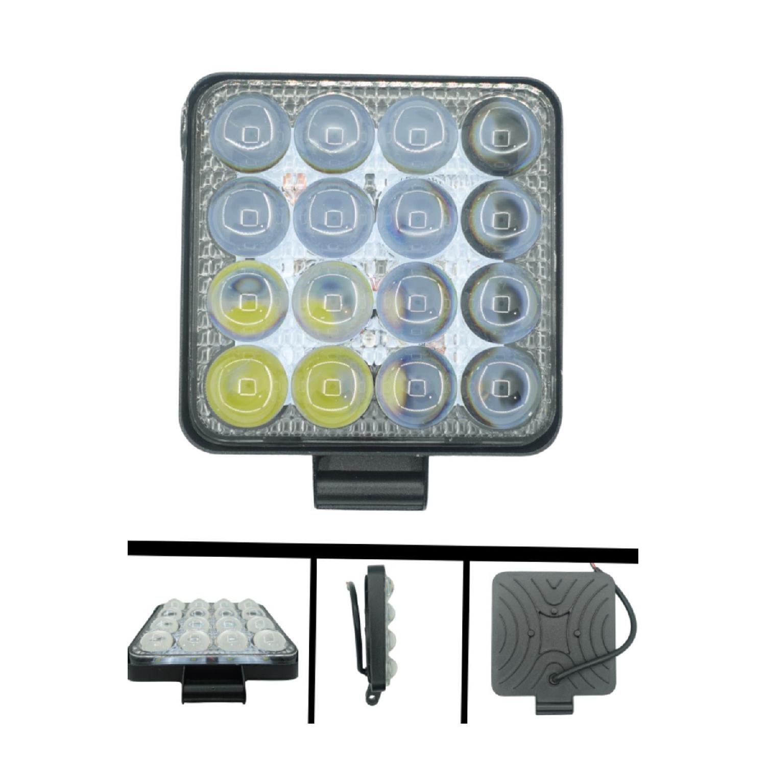 

Off Road Белый свет Противотуманные фары Лампа 16 Led Square
