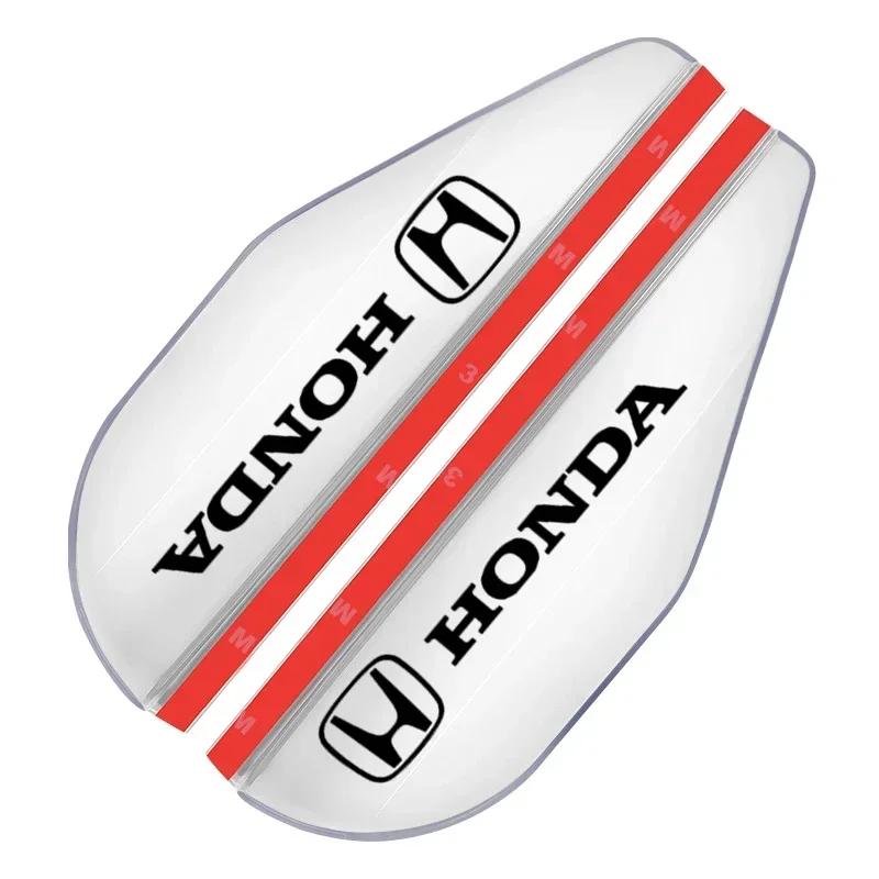 

2025 Горячие Автомобильные Зеркала Заднего Вида Боковые Козырьки от Дождя Козырьки на Глазницы Для Honda Civic Mugen Accord Odyssey JAZZ CRV Fit Hrv Jazz серебряный