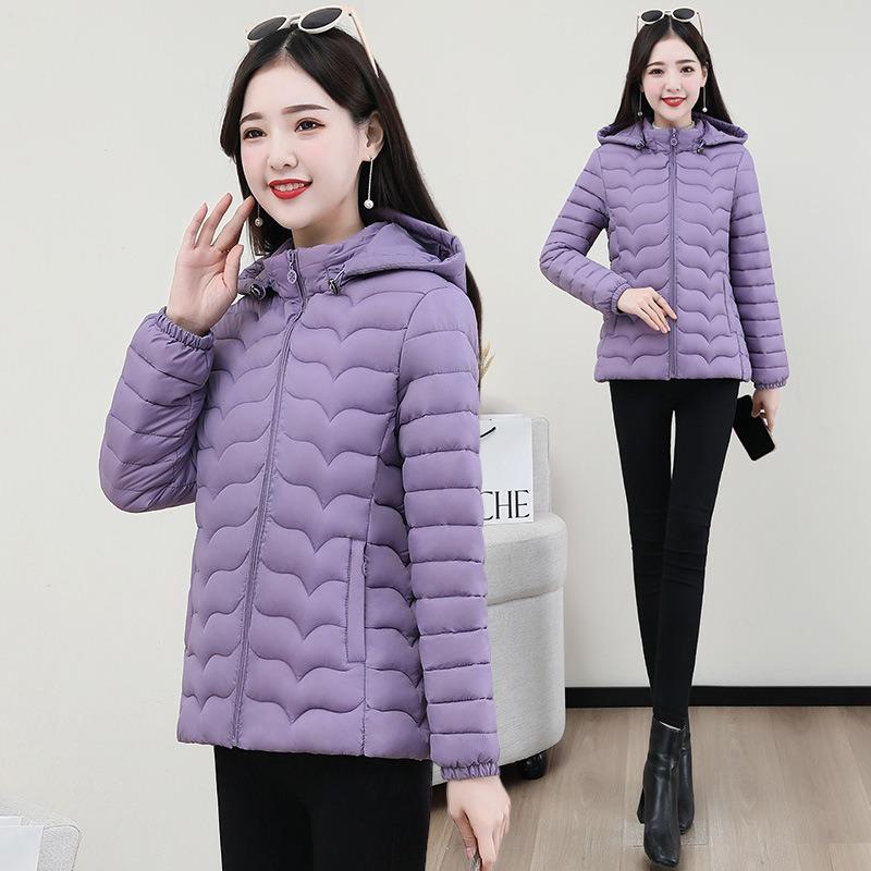 Cotton clothes women's short autumn and winter new light and thin fashion slim cotton clothes fashion versatile down cotton warm jacket