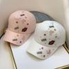 Trendy Water Drip Embellished Baseball Cap With Adjustable Fit For Fashionable Women