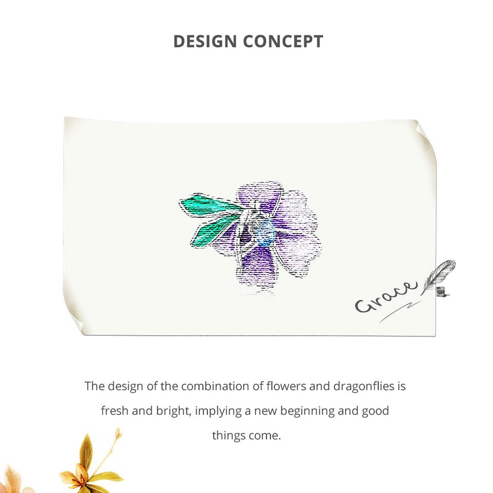 BAMOER 925 argint sterling flori și păsări mărgele fluture brelocuri pentru femei Brățară și brățară originale Proces de email bijuterii fine