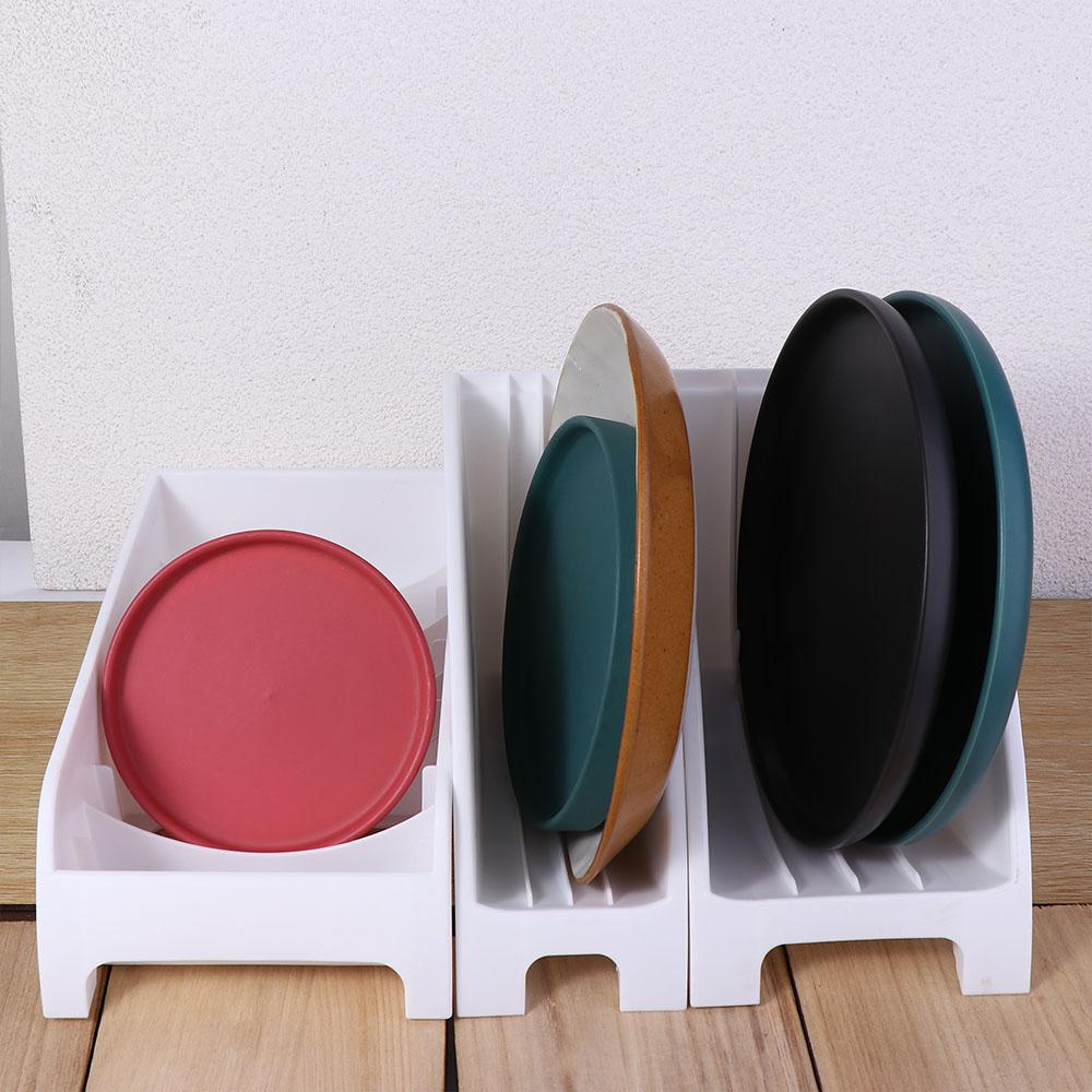 

Deform Plastic Portable Bowl Storage Holder Pot Lid Rack Kitchen Organizer Dishes Drainage Shelf