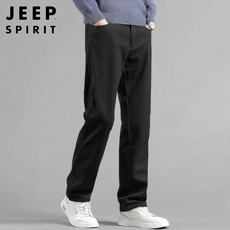 JEEP SPIRIT Men's Korean Style Corduroy Business Casual Pants