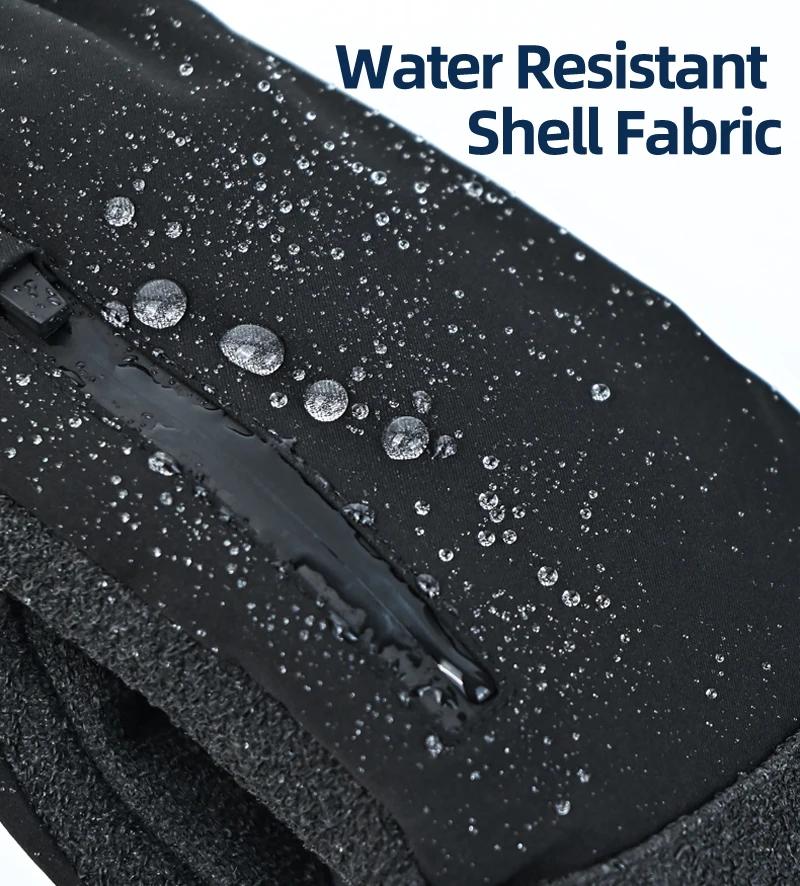 Winter Wrist Protect Ski Gloves with Wrist Guard Board Snowboard Skiing Mittens Extended Cuffs Windproof Black Men Ski Gloves