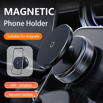 New K009 Magnetic Car Mount Phone Holder Vacuum Adsorption 360° Rotation Super Strong Suction Bracket For Car Desk Bathroom