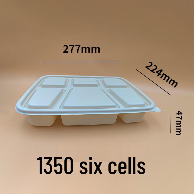 Disposable Eco-Friendly Multi-Compartment Meal Box
