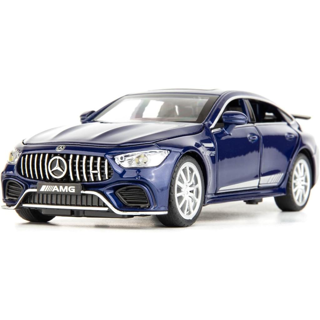 1/32 Benz AMG GT63 Model Car Alloy Diecast Pull Back Toy Car with Sound and Light Door Can Be Opened Toy Vehicle for Kids Gift
