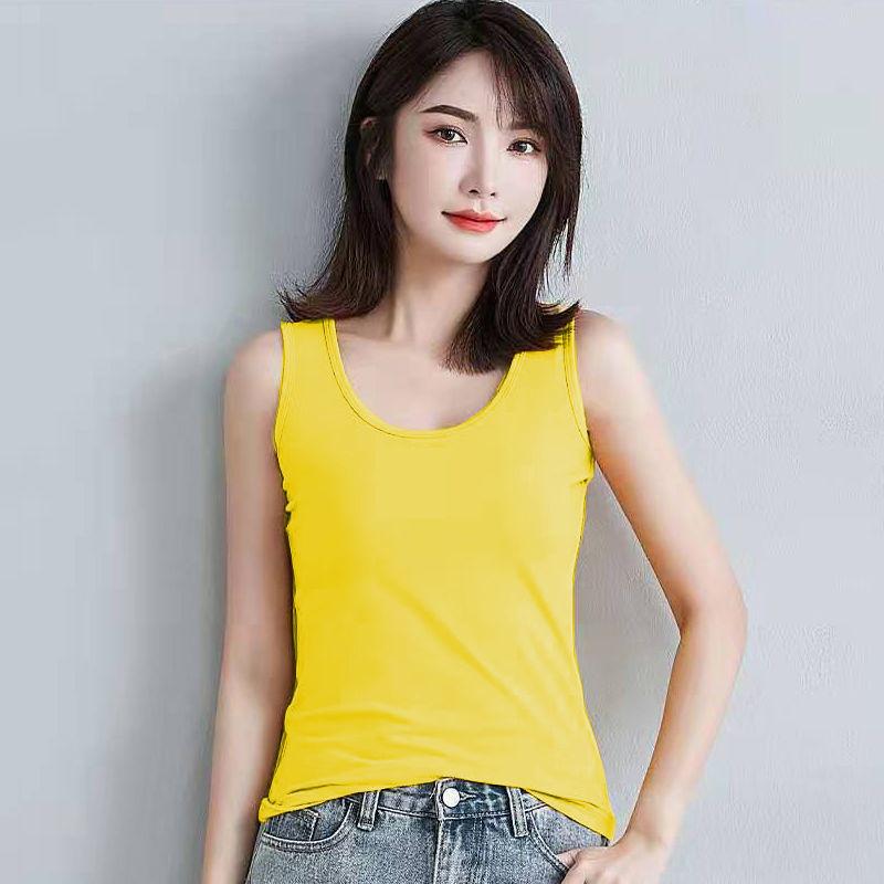 Women's Summer Suspender Vest Korean Version for Female Students To Wear Sleeveless and Slim Bottomed Shirt