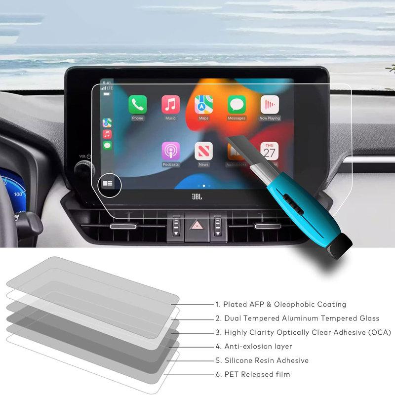For 10.5 Inch 2024 Toyota RAV4 Accessories HD Navigation center screen Tempered Glass Screen Protector Film