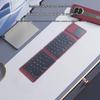 Leather-Feel Foldable Bluetooth Keyboard & Mouse: Multi-System Support, Portable, Silent