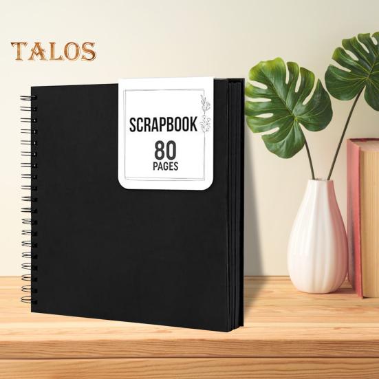 8/10-tommers utklippsbok fotoalbum 80 sider spiralbundet DIY hardt omslag spiral bryllup reise babyshower barn familie jubileum bildebok