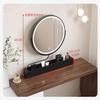 dressing table, storage box mirror, light luxury, rotatable, stretchable desktop makeup mirror integrated