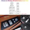 13Pcs For BMW 5 Series X3 G30 G01 Car Door Window Lift Switch Buttons Cover Trim