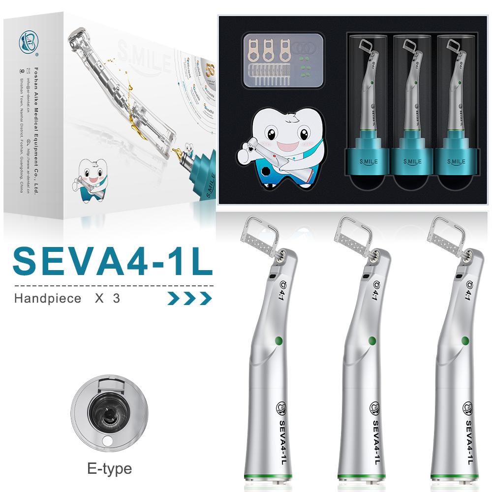 AI DENTAL Nouvelle pièce à main basse vitesse série Smile avec système de verrouillage à engrenage central 1:5/1:1/1:4.2/4:1/20:1 contre-angle d'eau intérieur